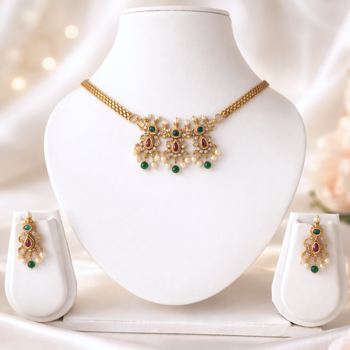 Ishani Temple Style Choker