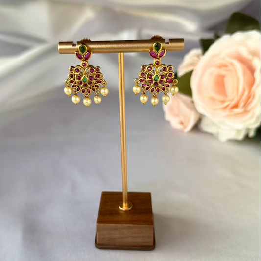 Regal Kemp Floral Chandbali