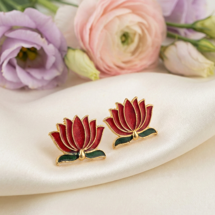 Manju Inspired Lotus Choker - Light