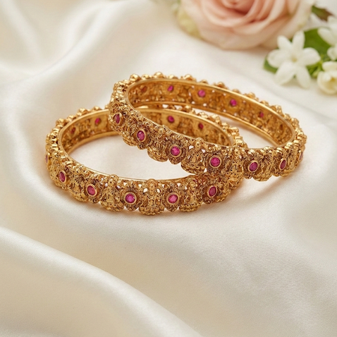Vaibhavi Ruby Heritage Bangles