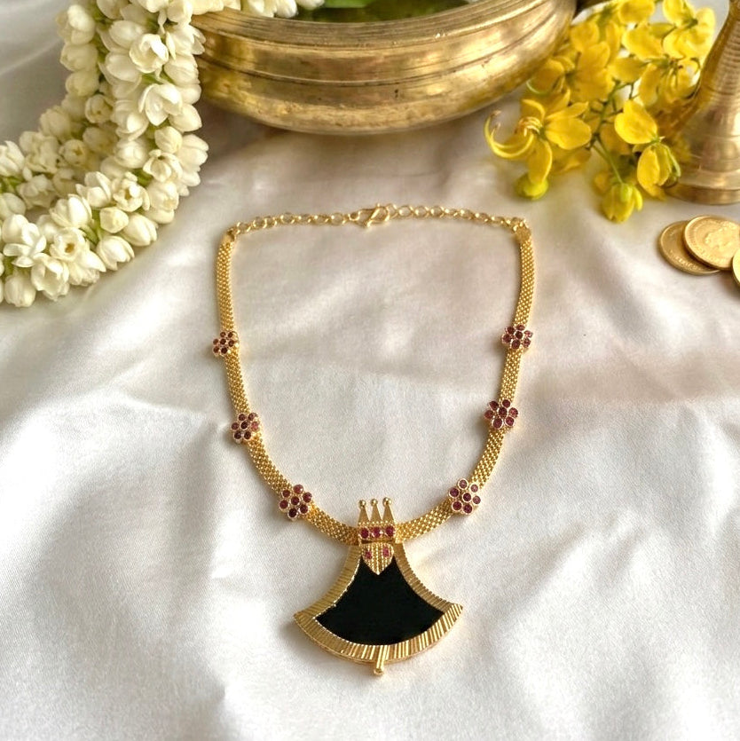 Gold Plated Kerala Traditional Palakka Necklace