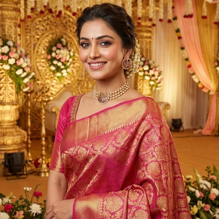 Pearl and Kemp Traditional Choker Ruby & Emerald