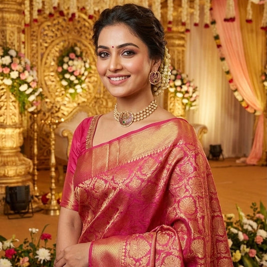 Pearl and Kemp Traditional Choker Ruby & Emerald