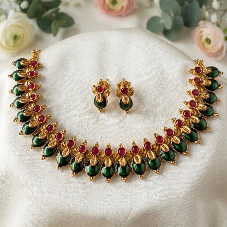 Palakka Sindhooram Necklace