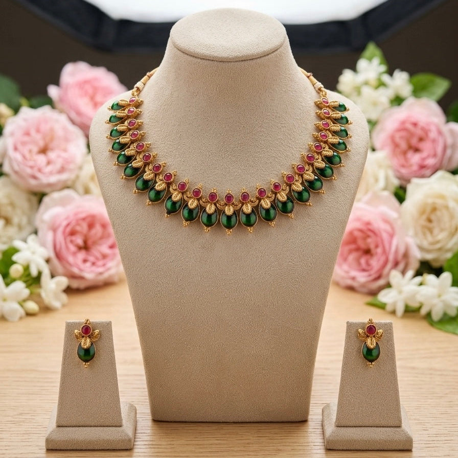 Palakka Sindhooram Necklace