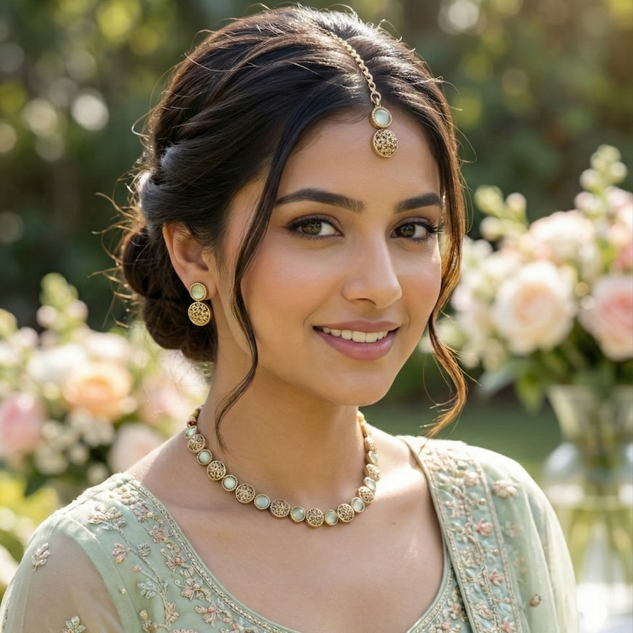 Stone and Filigree Necklace