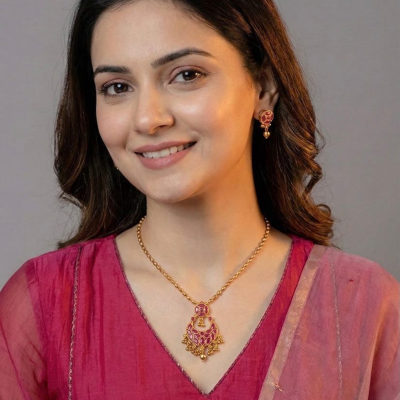 Mayura Ruby Necklace