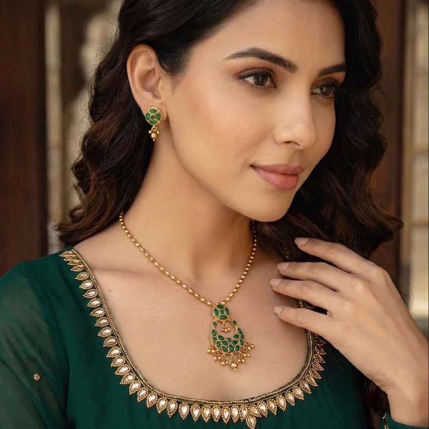 Mayura Emerald Necklace