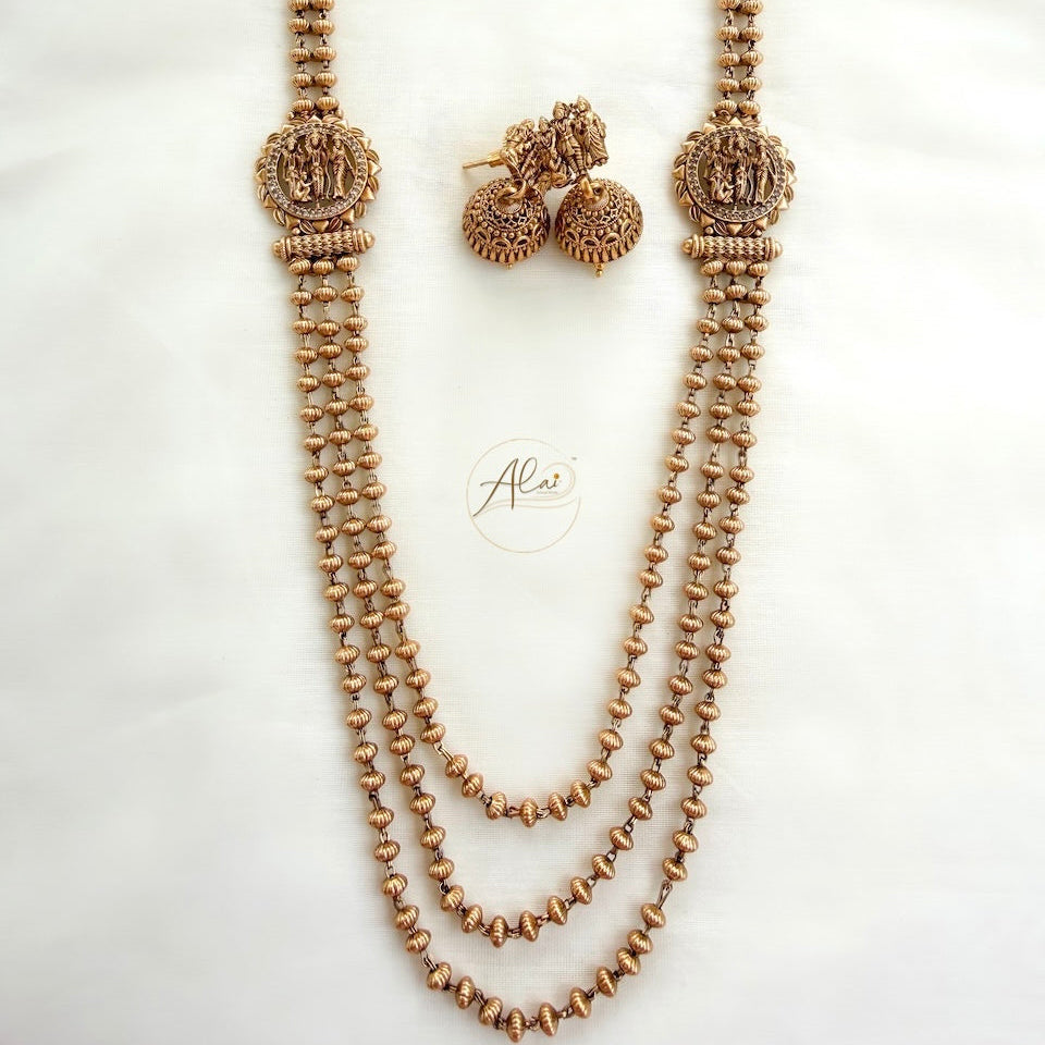 Ramayana 3 Line Beaded Haaram