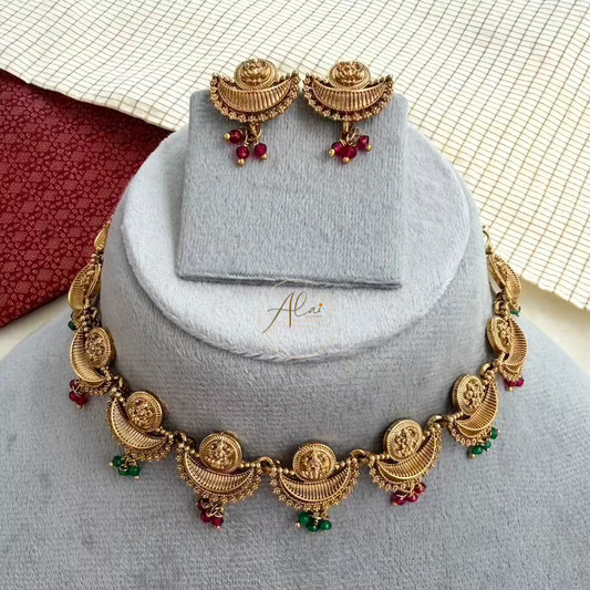 Lakshmi Crescent Necklace