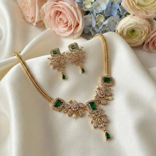 Emerald Bloom AD Necklace