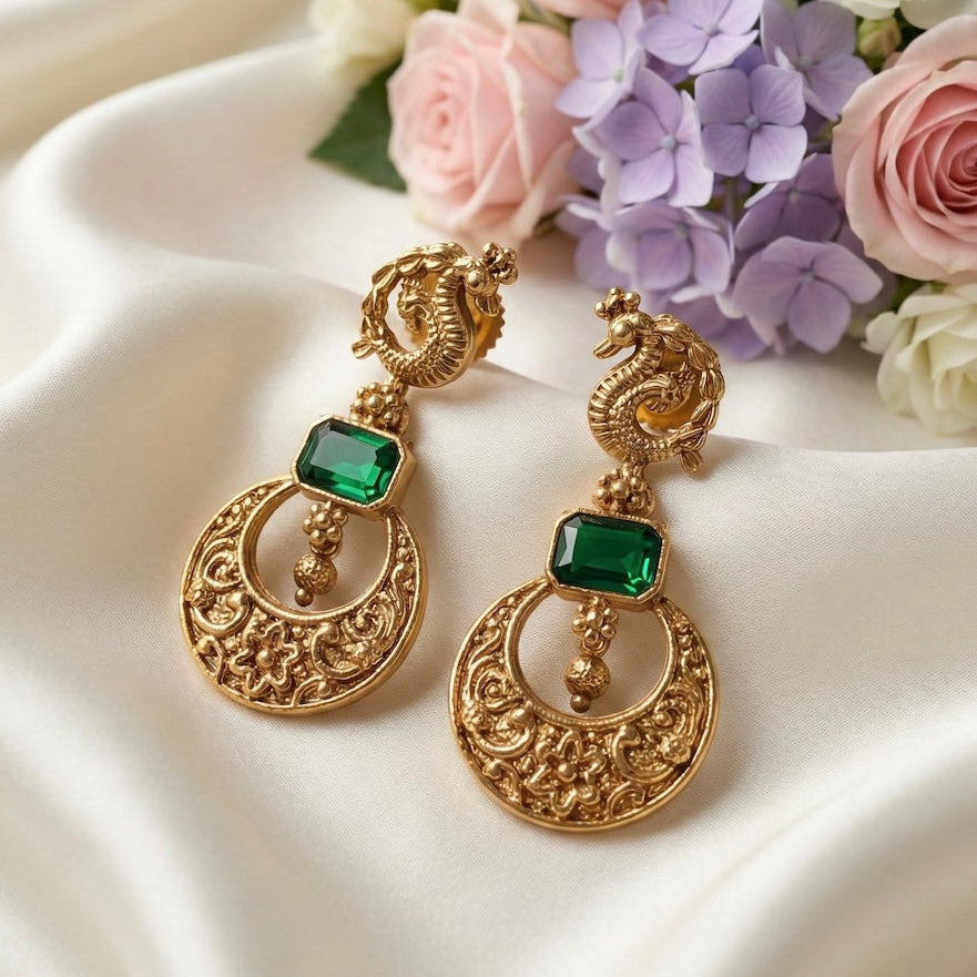 Annapakshi Emerald Necklace