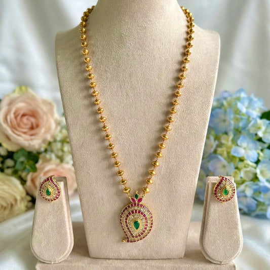 Lakshmi Paisley Haaram