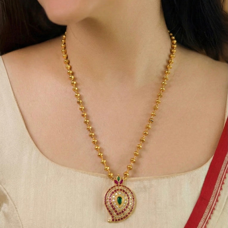 Lakshmi Paisley Haaram