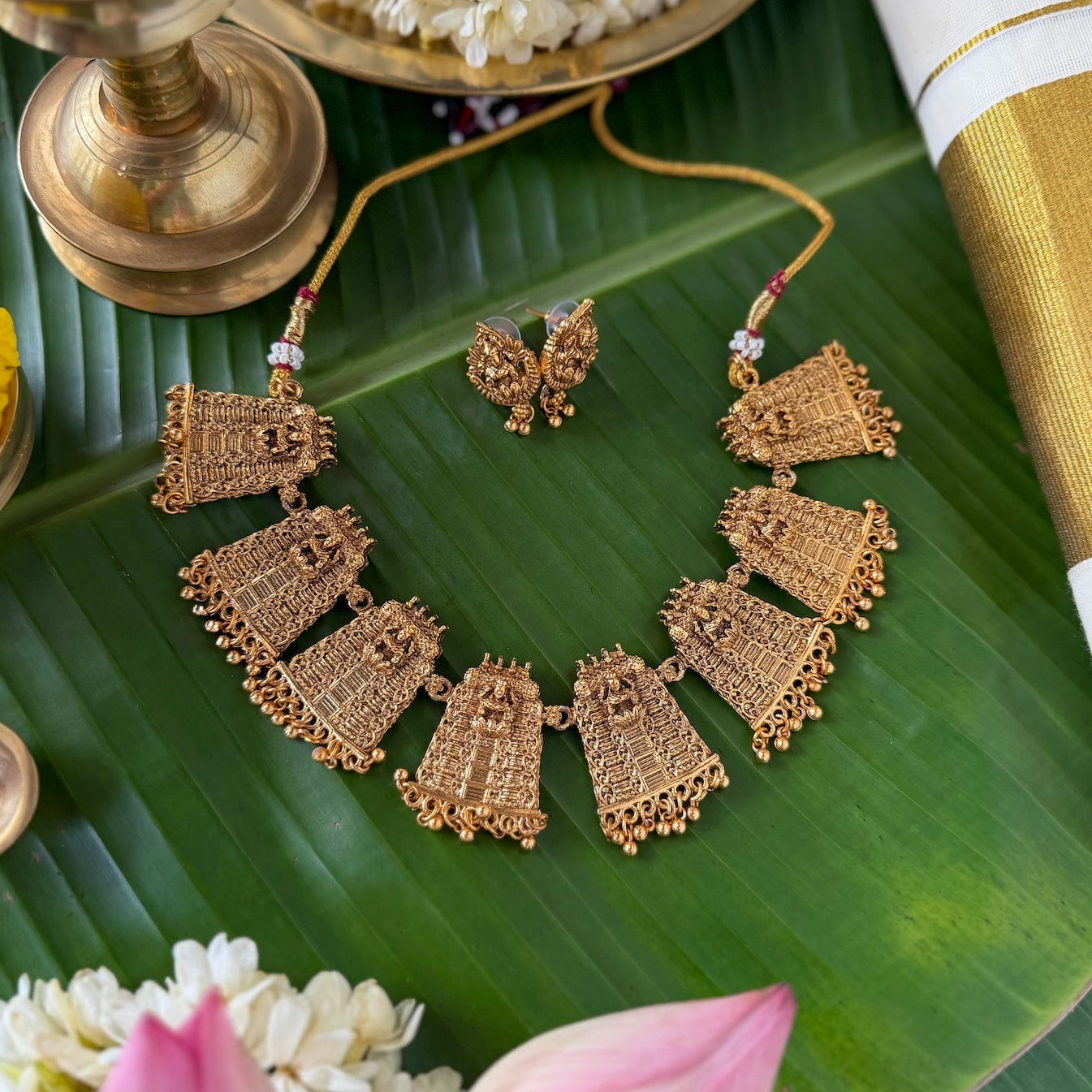 Gopuram Necklace Set