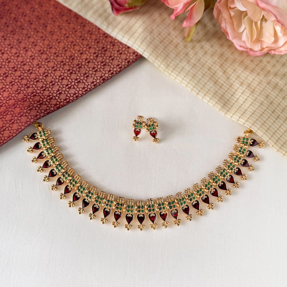 Palakka Inspired Choker Set