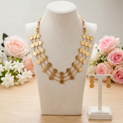 Layered Lakshmi Kasu Mala