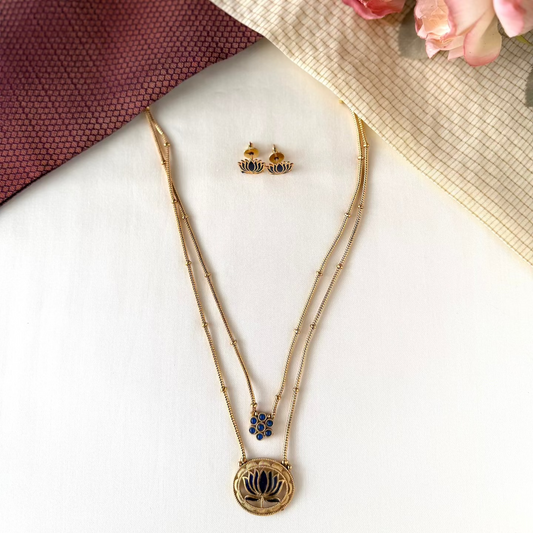 Double Layered Lotus Chain