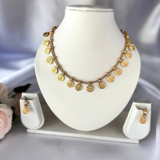 Lakshmi Coin Necklace - Kashumaala