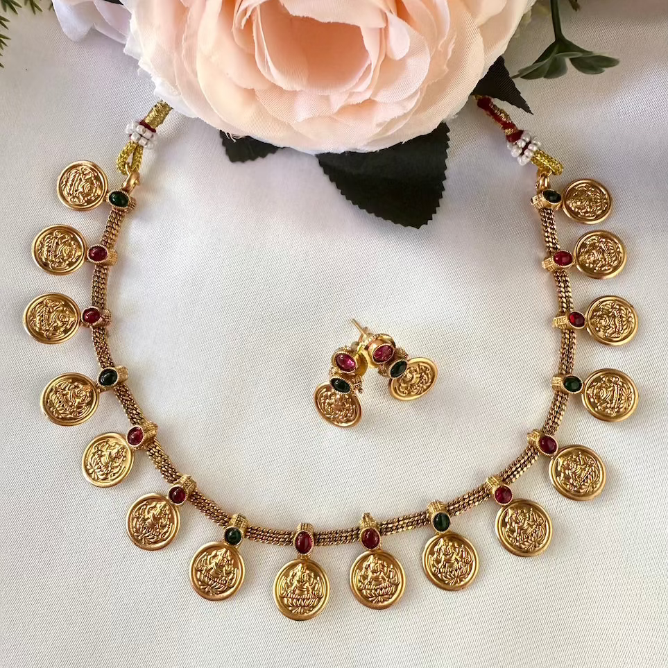 Lakshmi Coin Necklace - Kashumaala