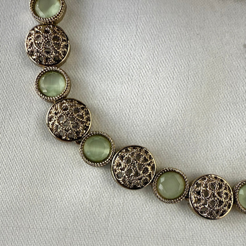 Stone and Filigree Necklace