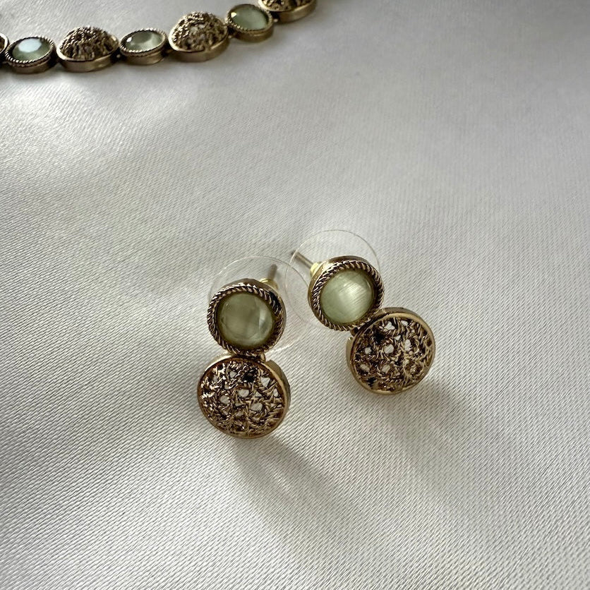 Stone and Filigree Necklace