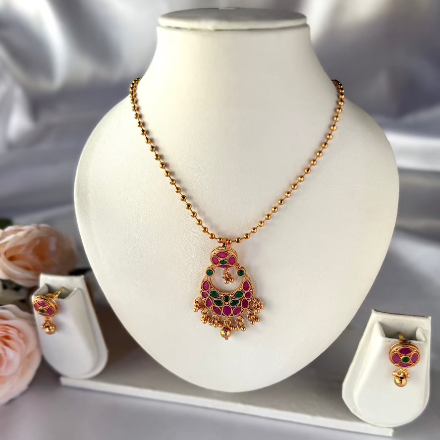 Mayura Ruby & Emerald Necklace