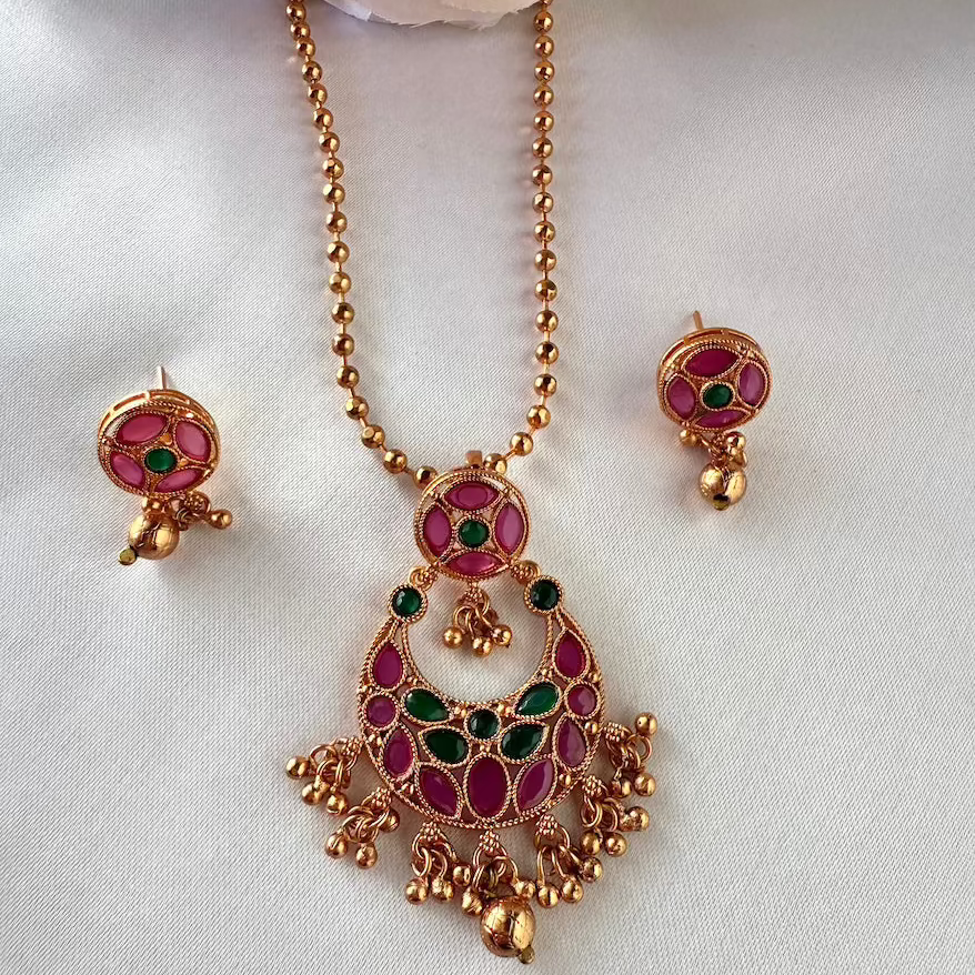 Mayura Ruby & Emerald Necklace