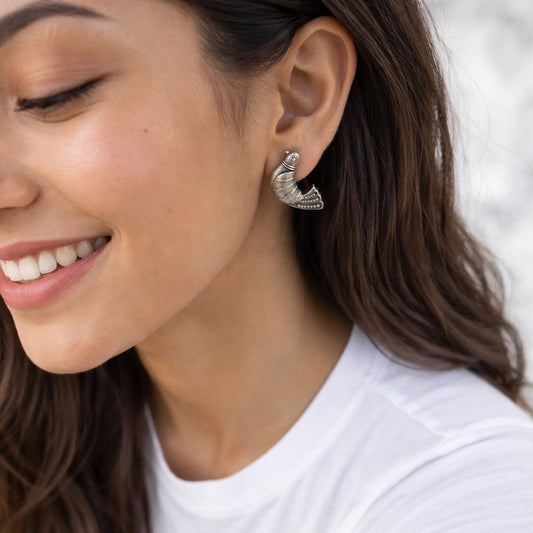 Oxidised Songbirds Studs